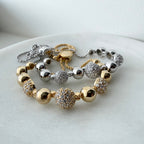 Beaded Ball Brilliance Tennis Bracelet