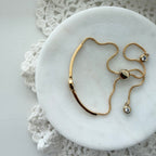 Big Disc Bangle Slider Bracelet