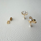 Bumblebee and Daisy Mismatch Earrings