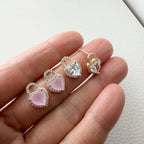 Heart Padlock Earrings