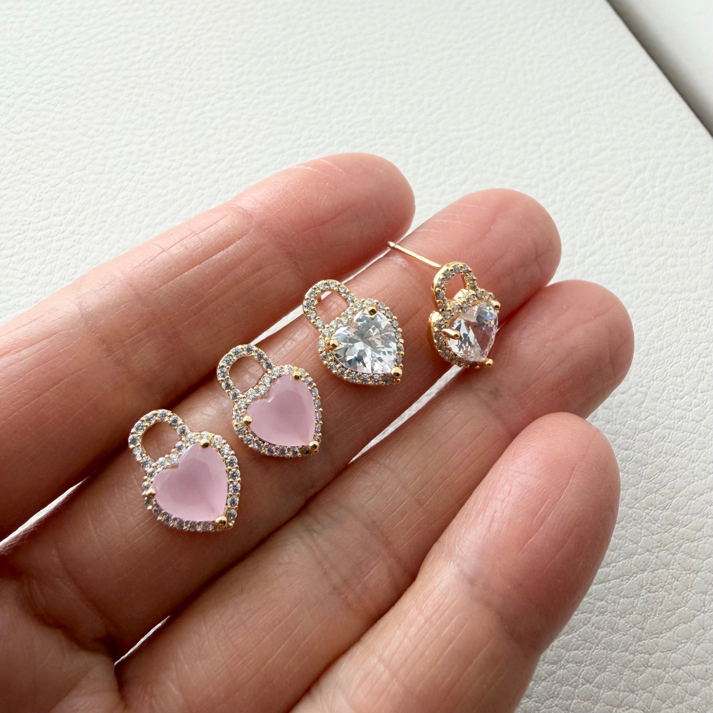 Heart Padlock Earrings