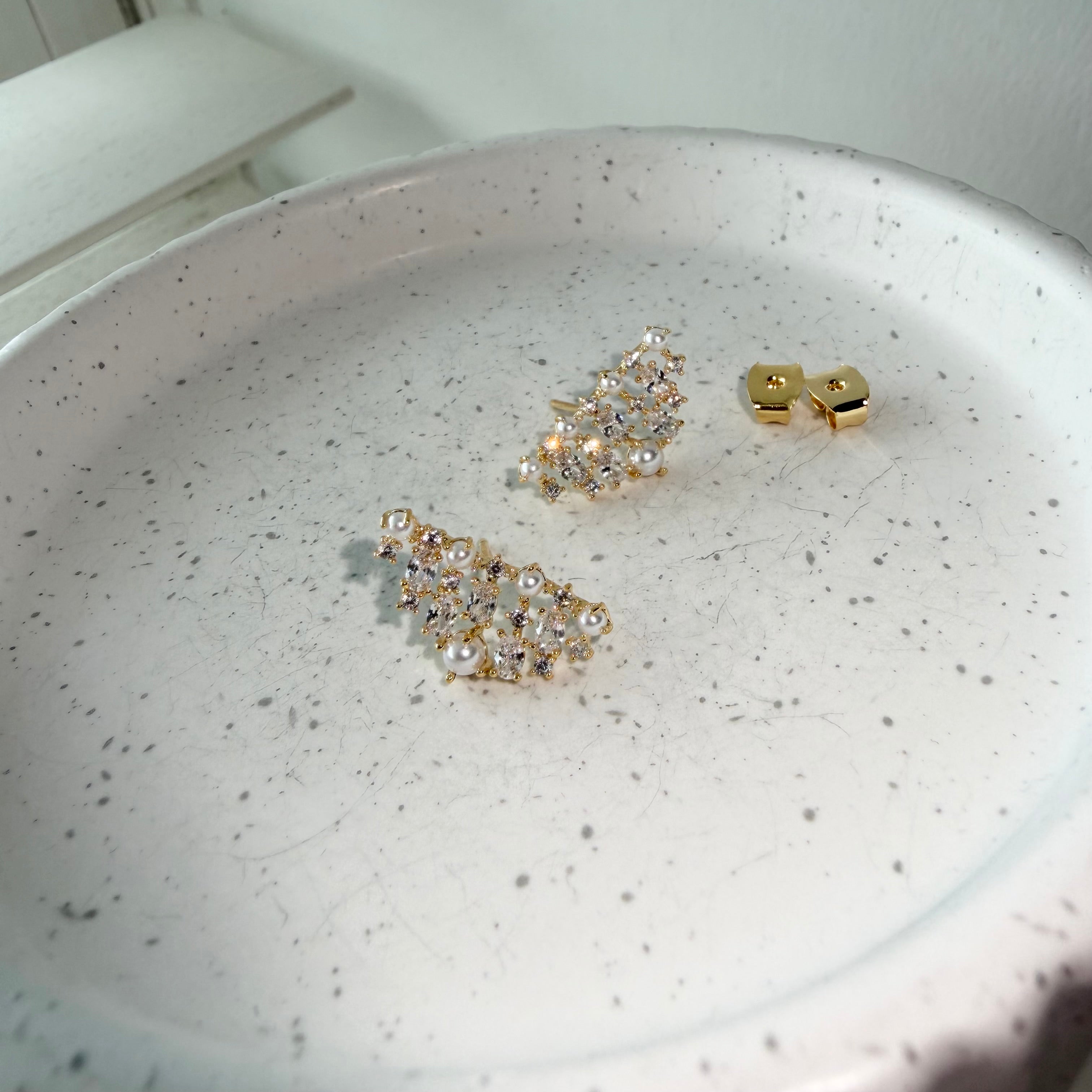 Pearl Matrix Earrings