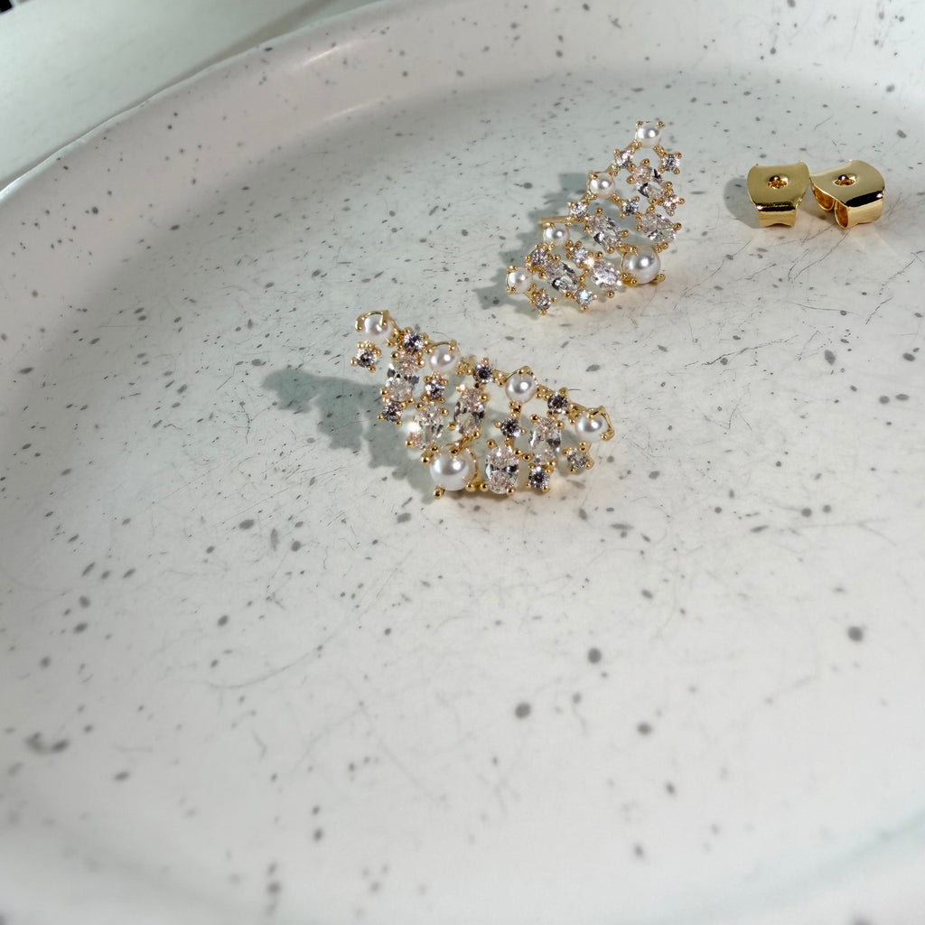 Pearl Matrix Earrings