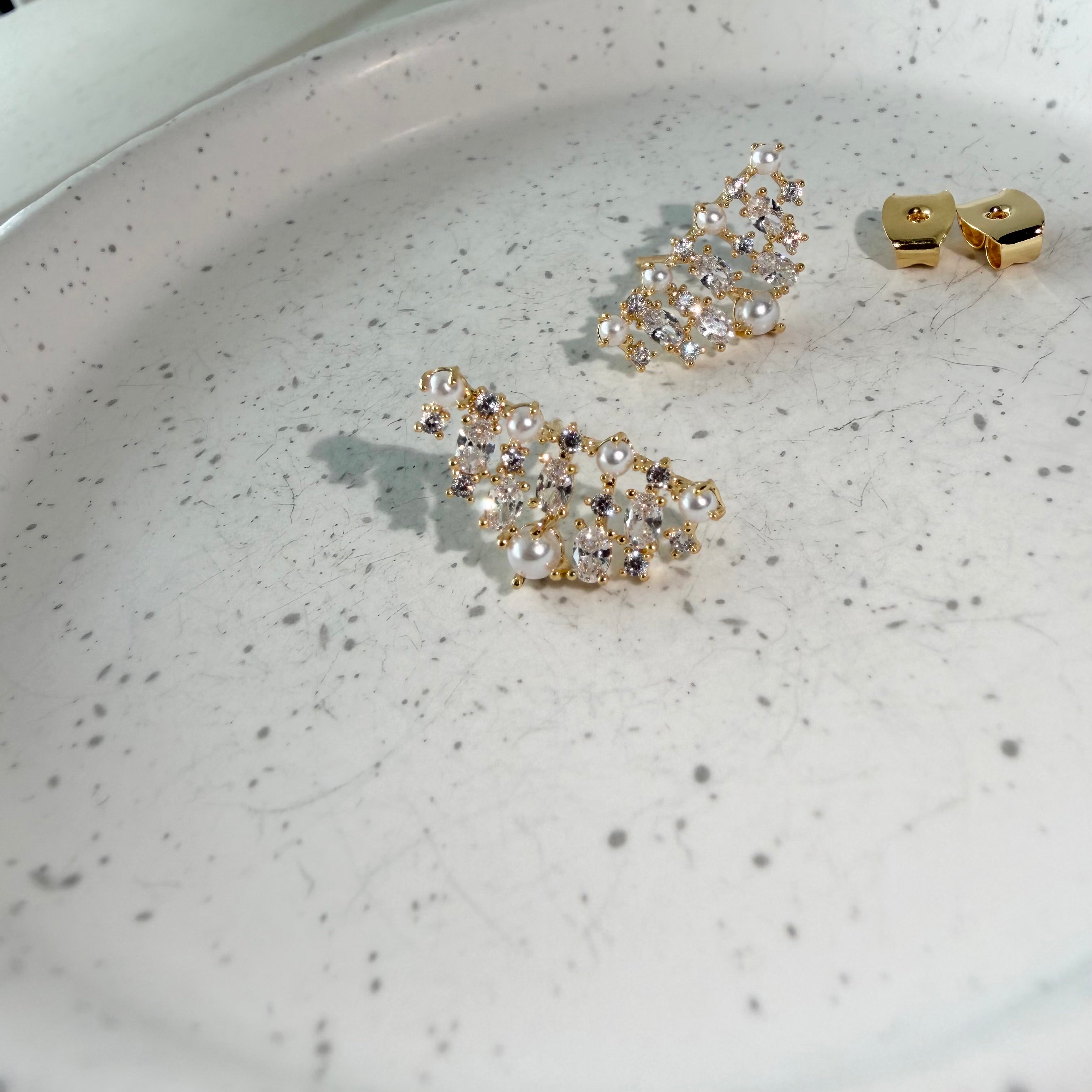 Pearl Matrix Earrings