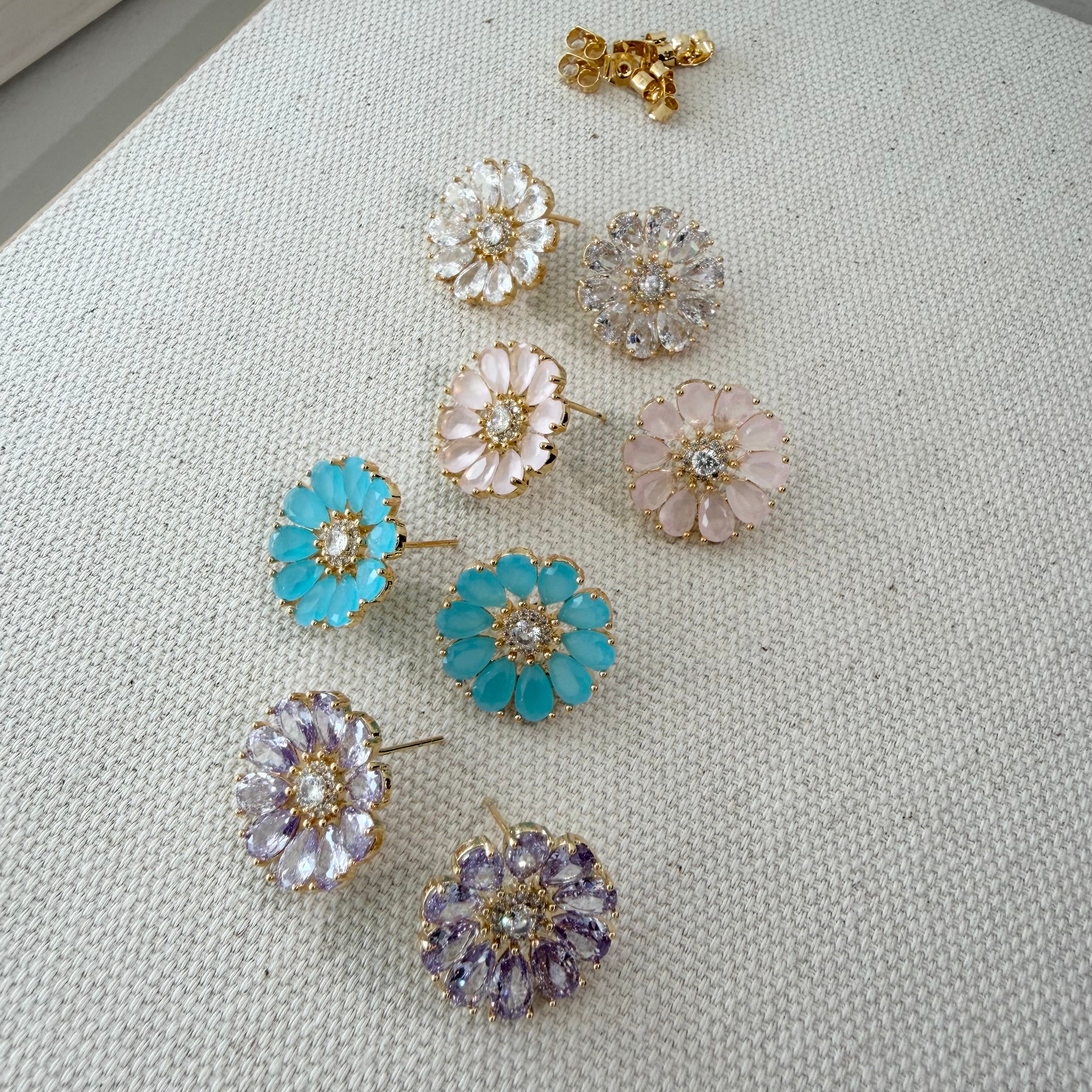 Soft Bloom Flower Earrings