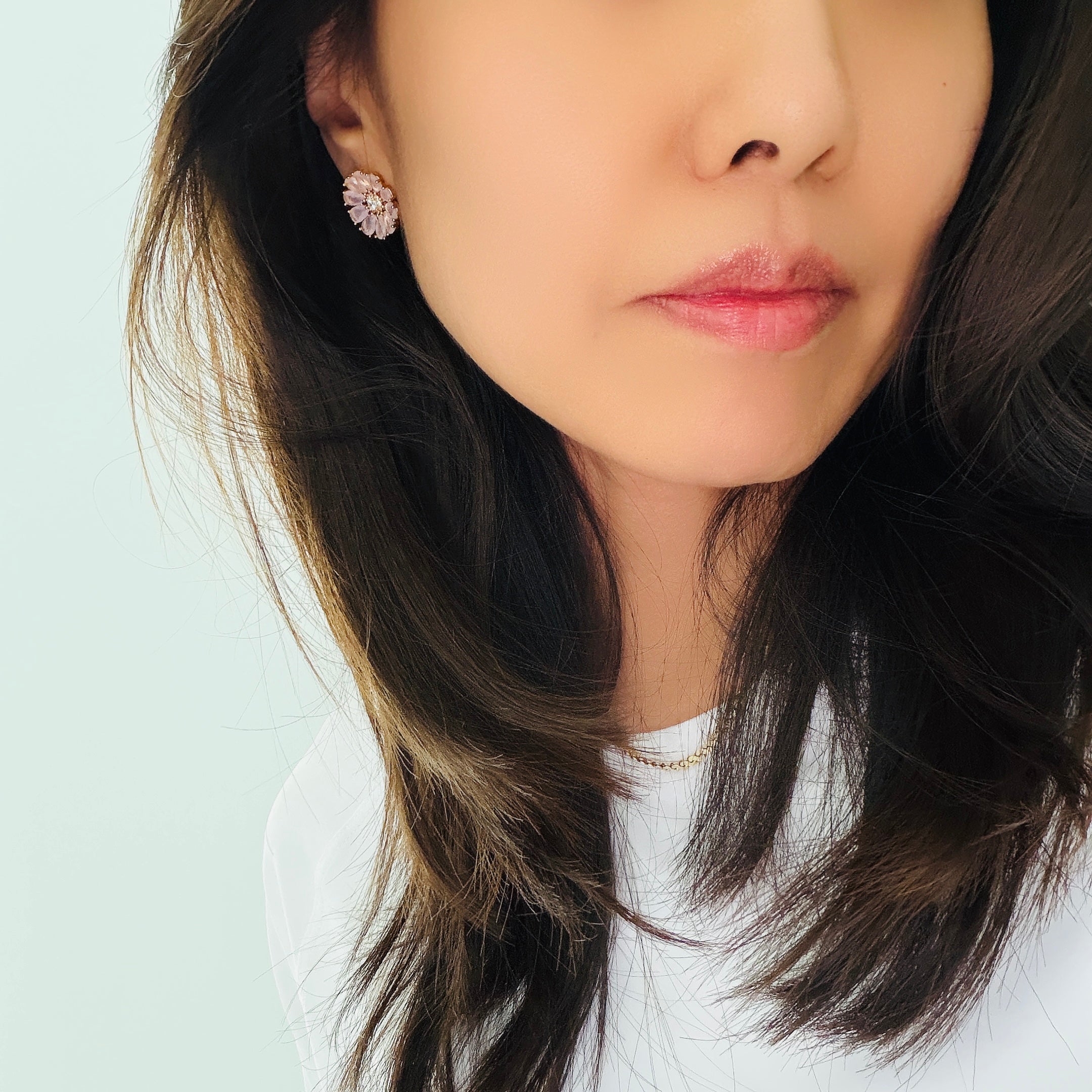 Soft Bloom Flower Earrings