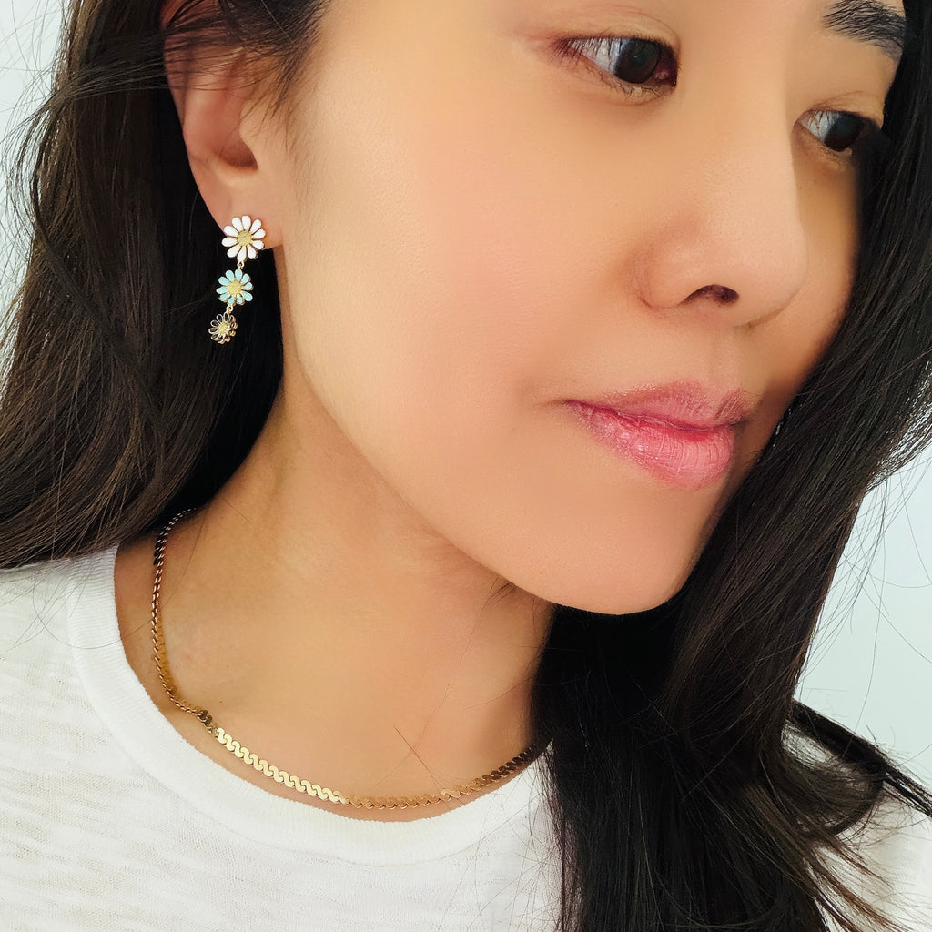 Daisy Pop Enamel Earrings