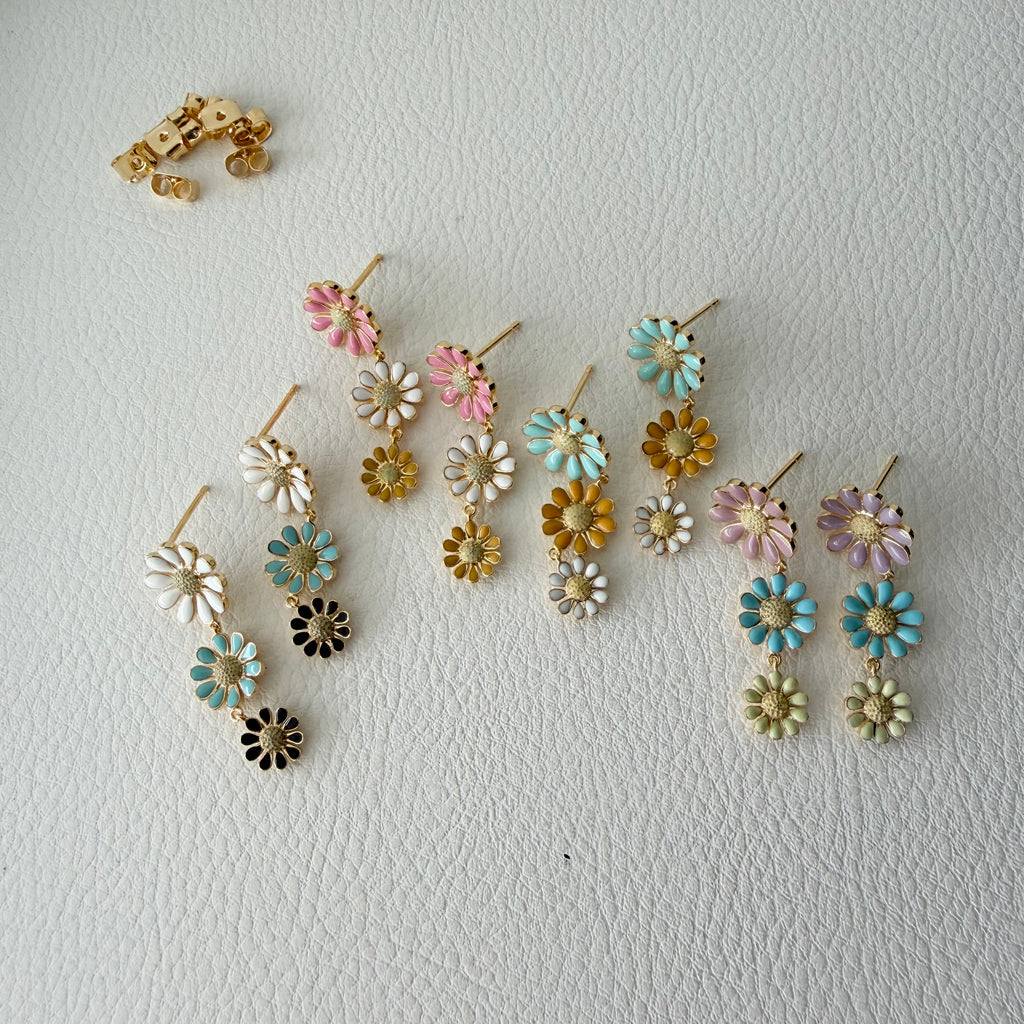 Daisy Pop Enamel Earrings