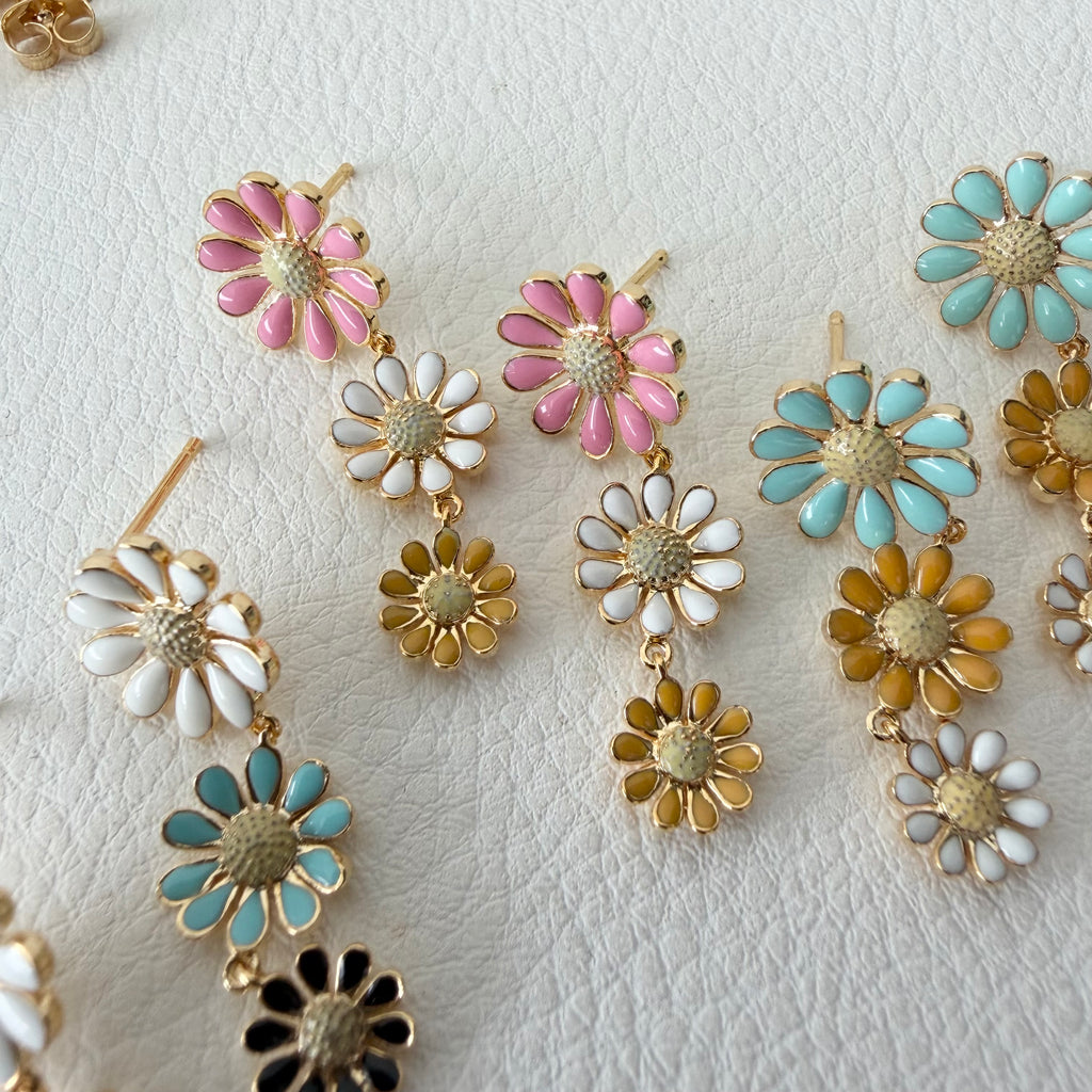 Daisy Pop Enamel Earrings