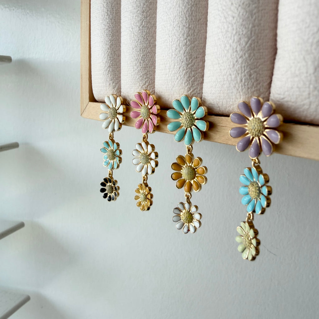 Daisy Pop Enamel Earrings