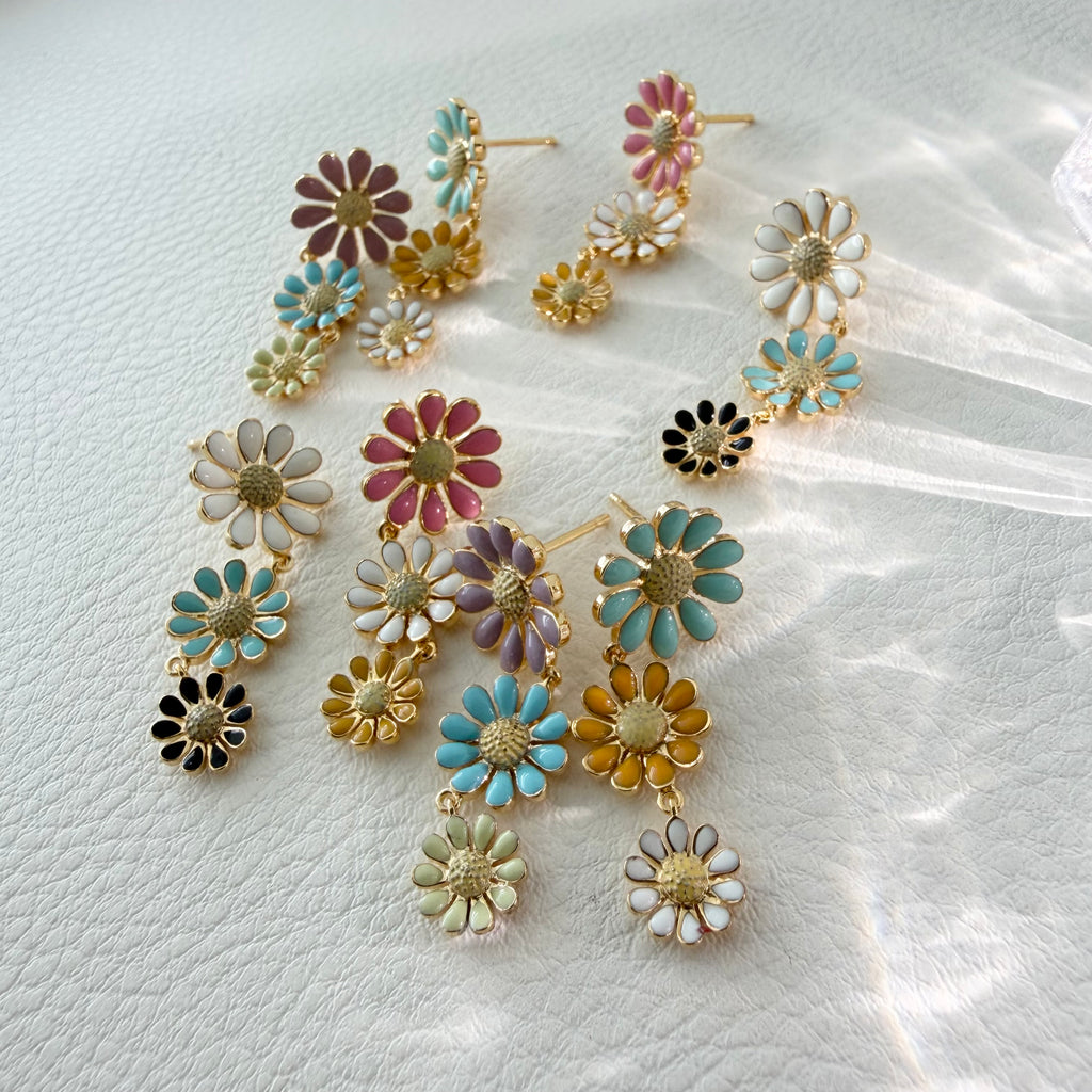 Daisy Pop Enamel Earrings