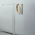 Micro Pearl Hoop Earrings