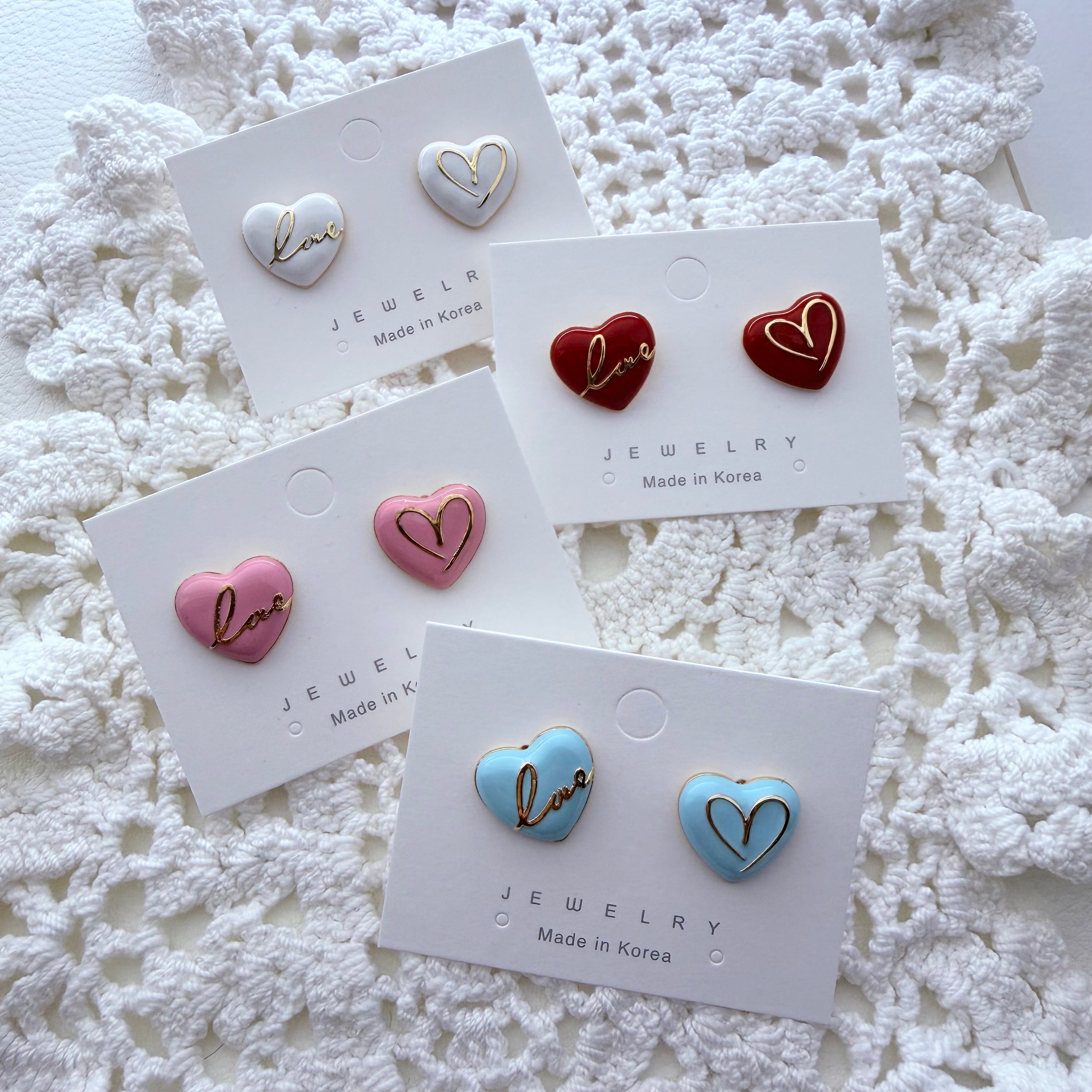 Love Crush Enamel Earrings