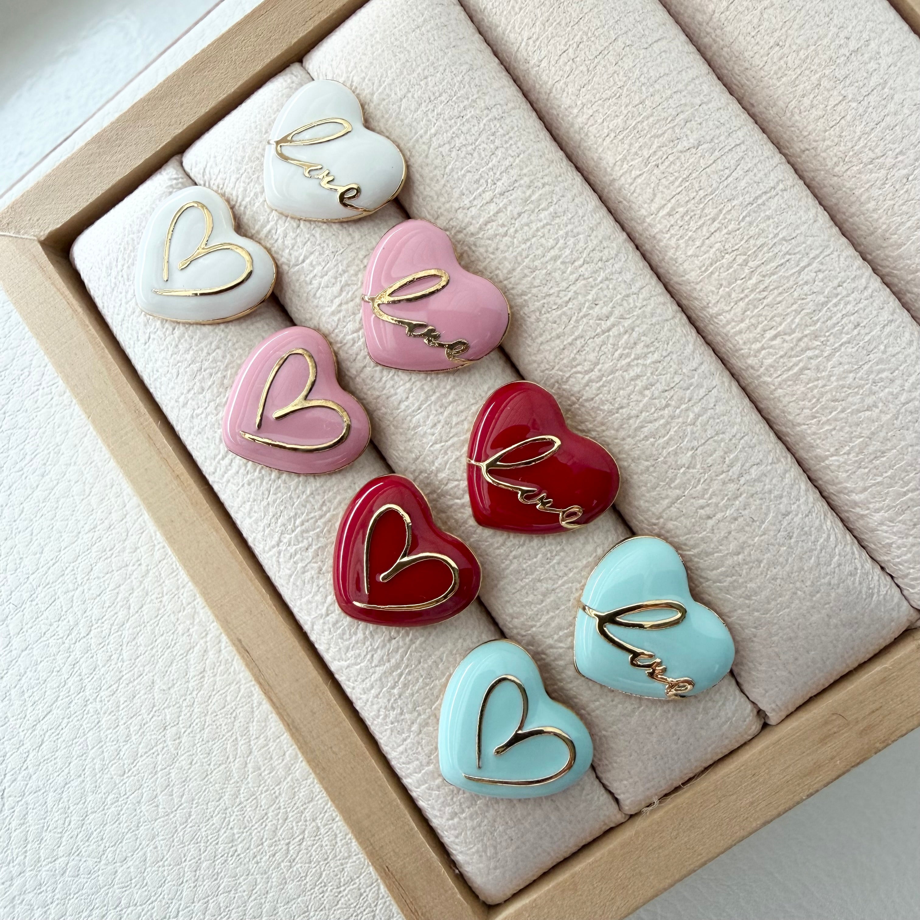 Love Crush Enamel Earrings