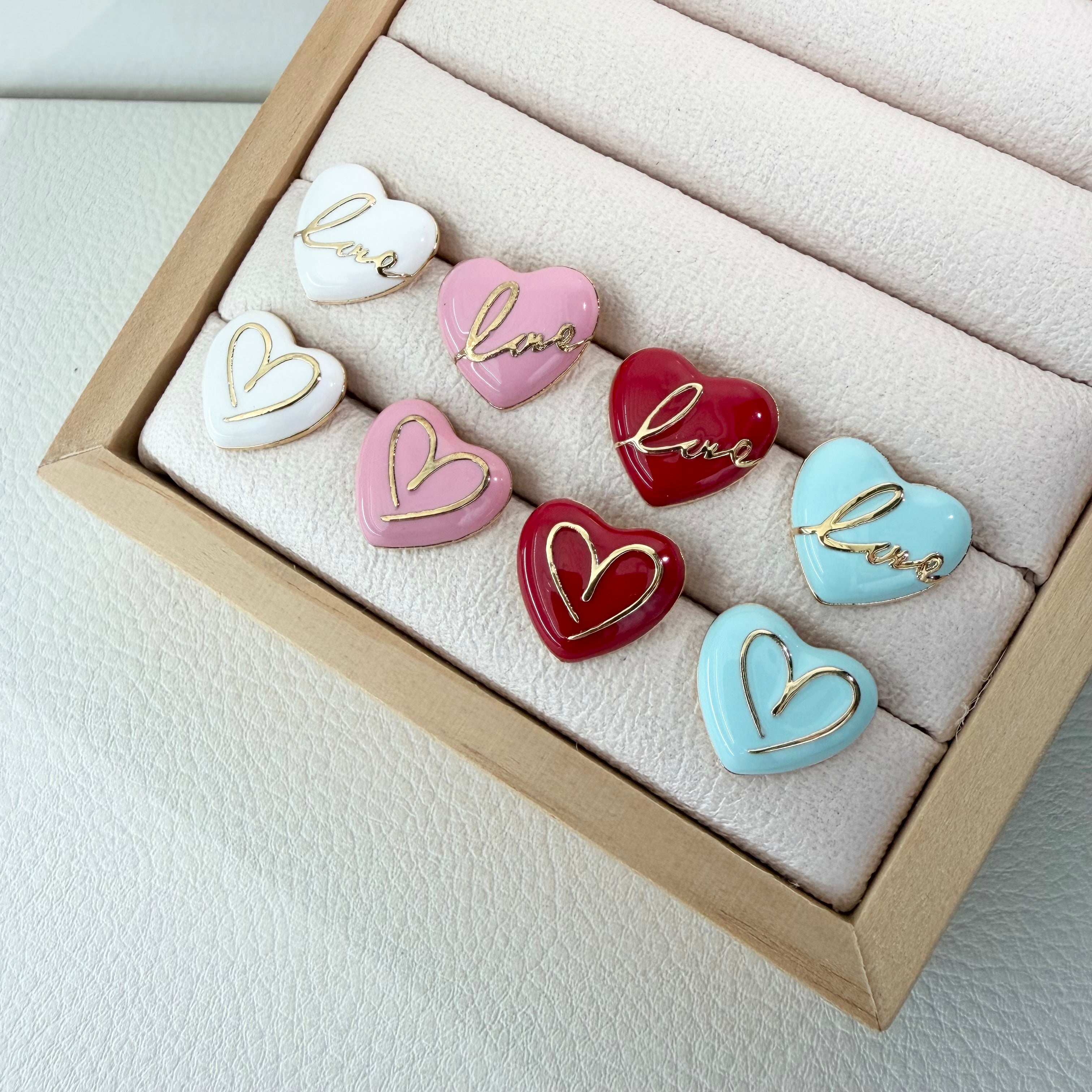 Love Crush Enamel Earrings