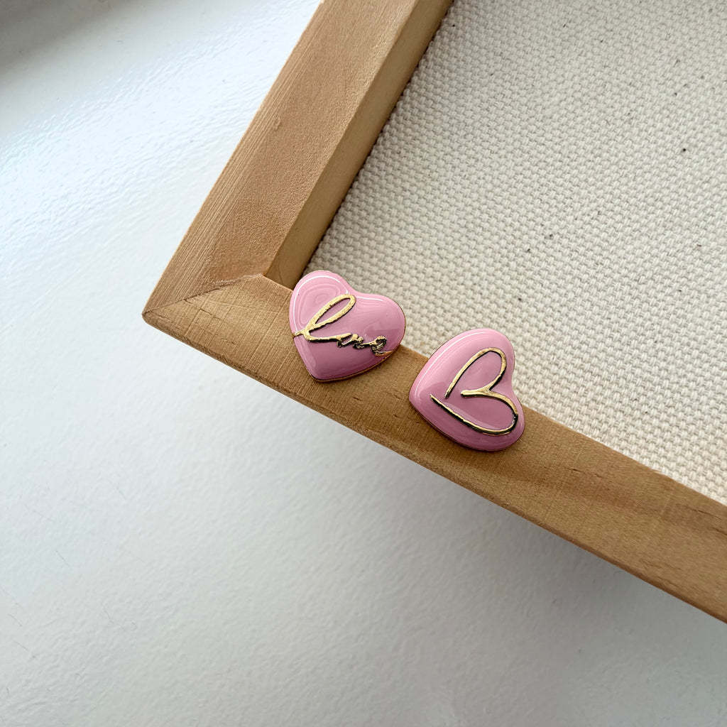 Love Crush Enamel Earrings