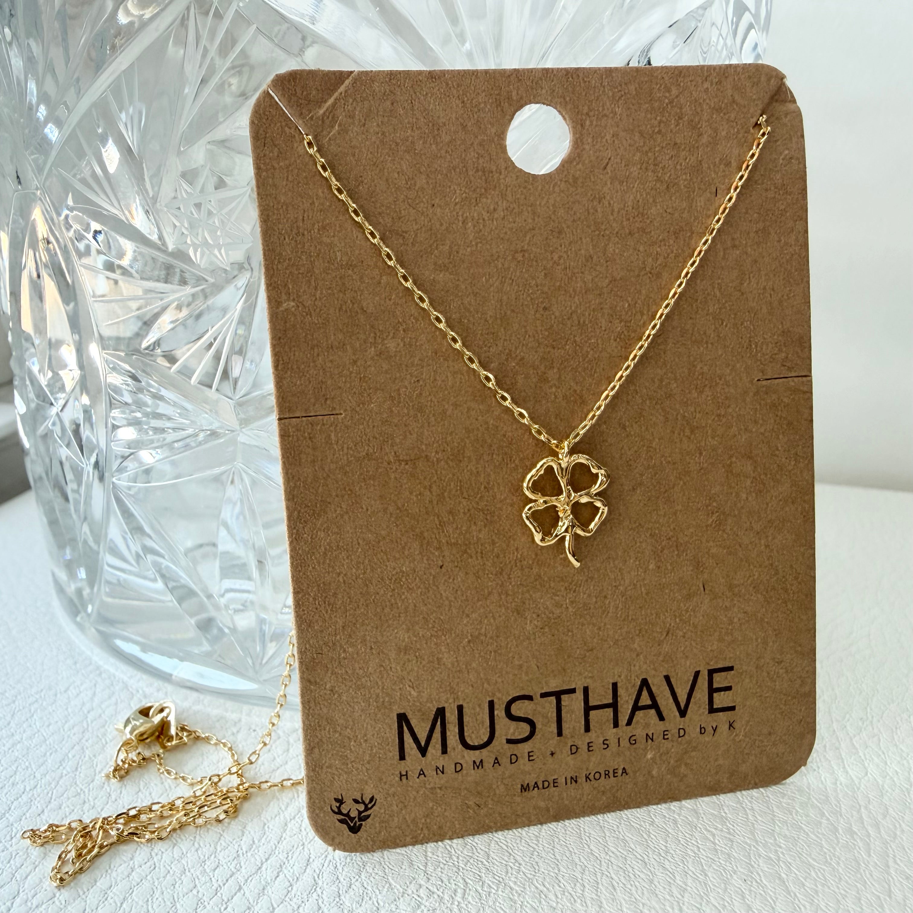 Clover / Shamrock Stencil Necklace