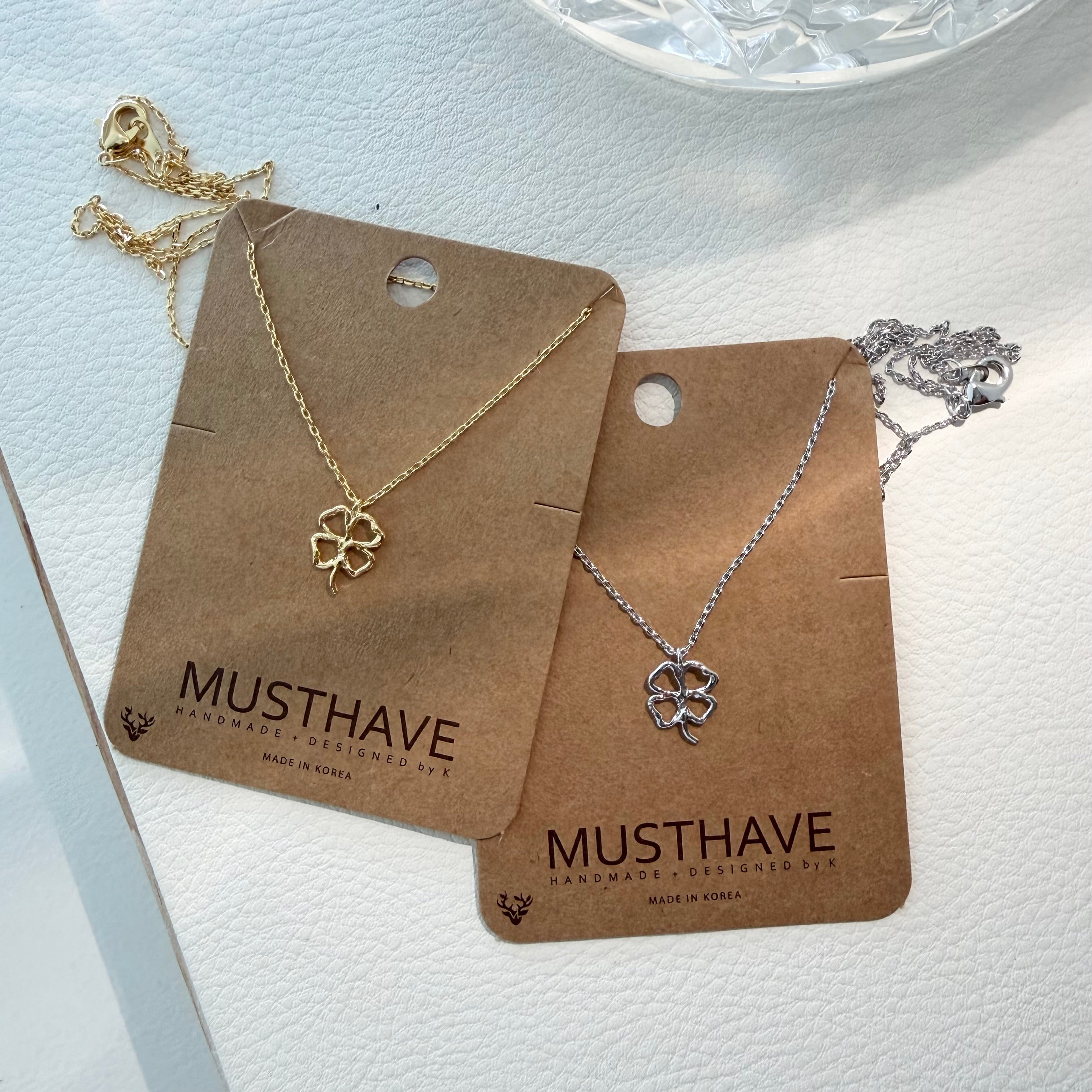 Clover / Shamrock Stencil Necklace