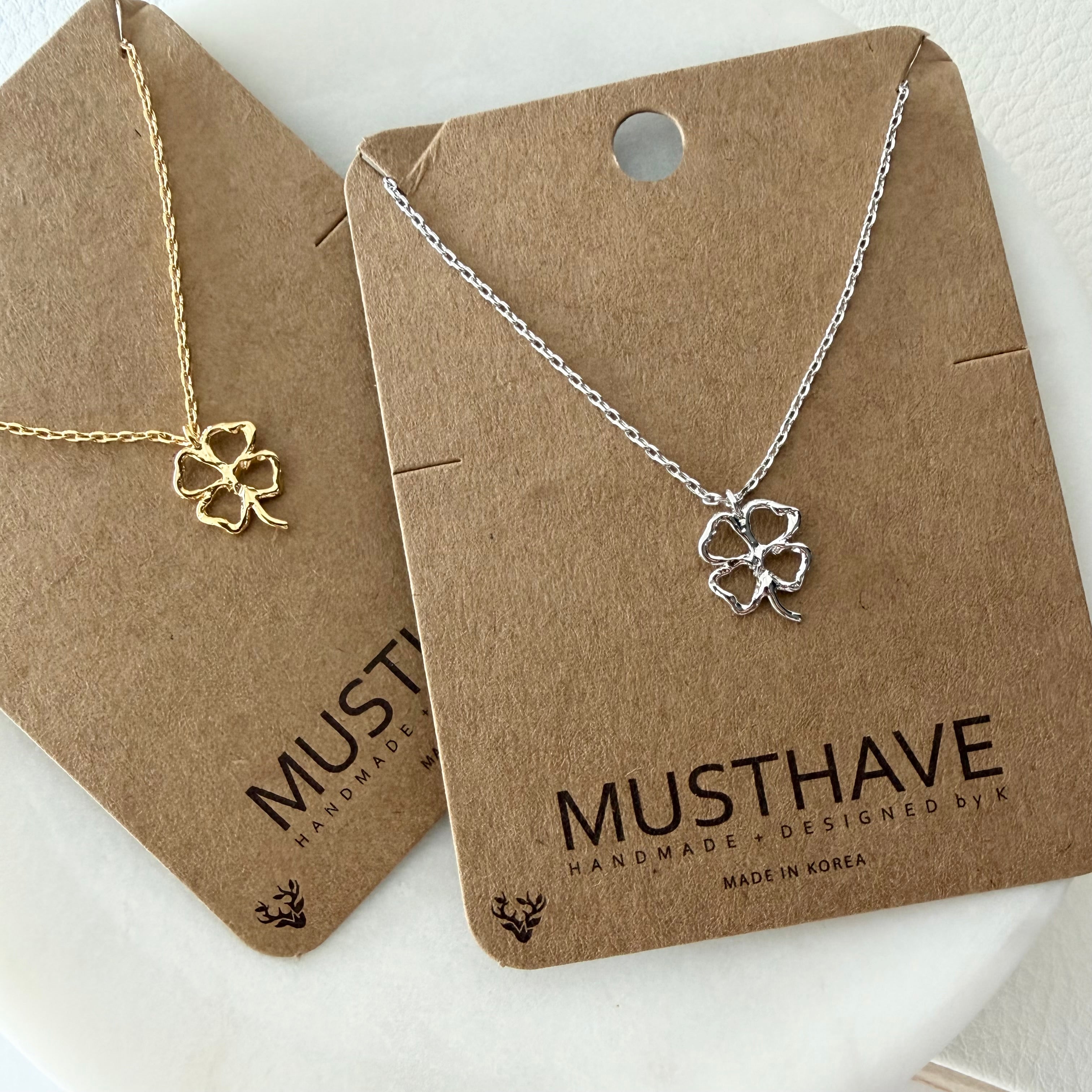 Clover / Shamrock Stencil Necklace