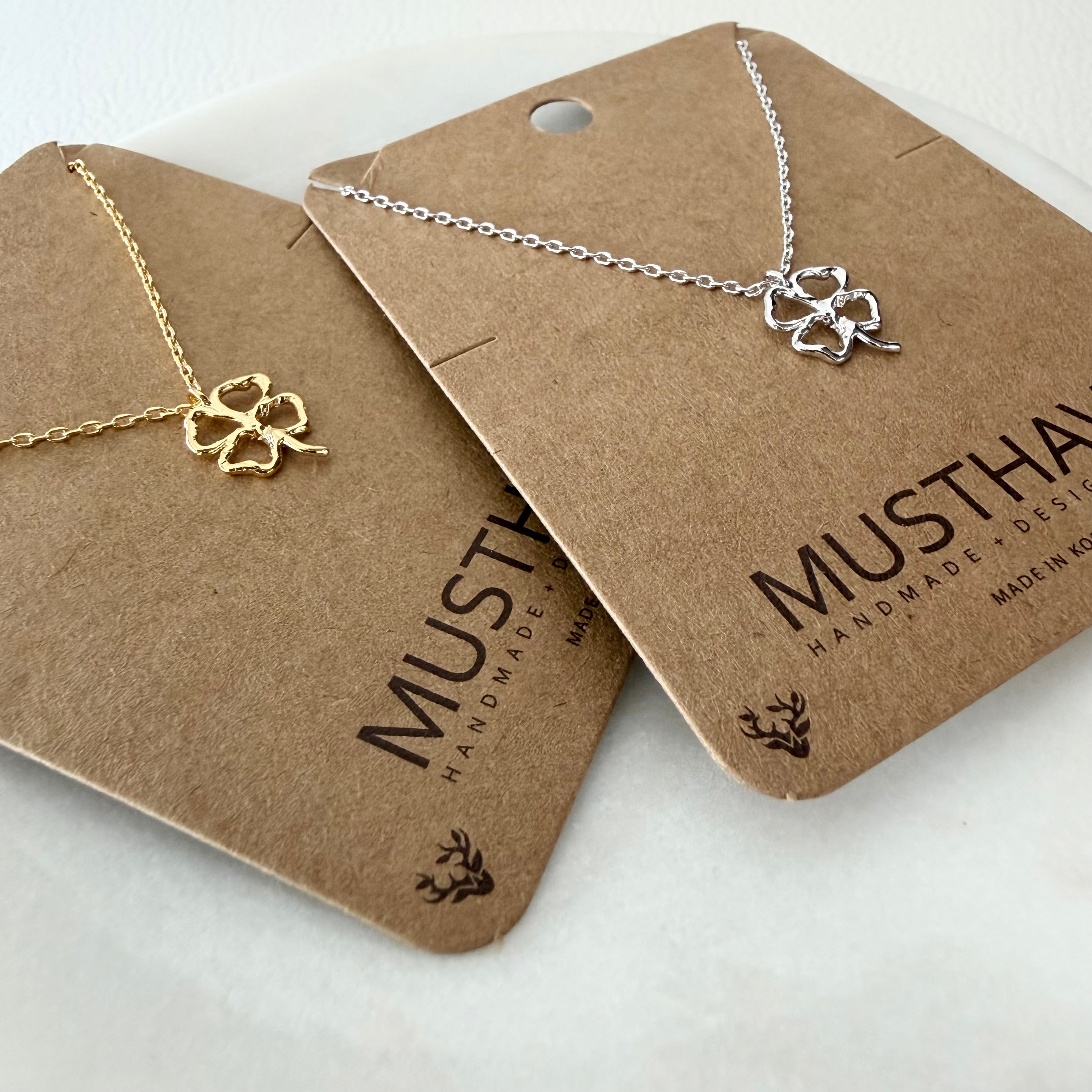 Clover / Shamrock Stencil Necklace