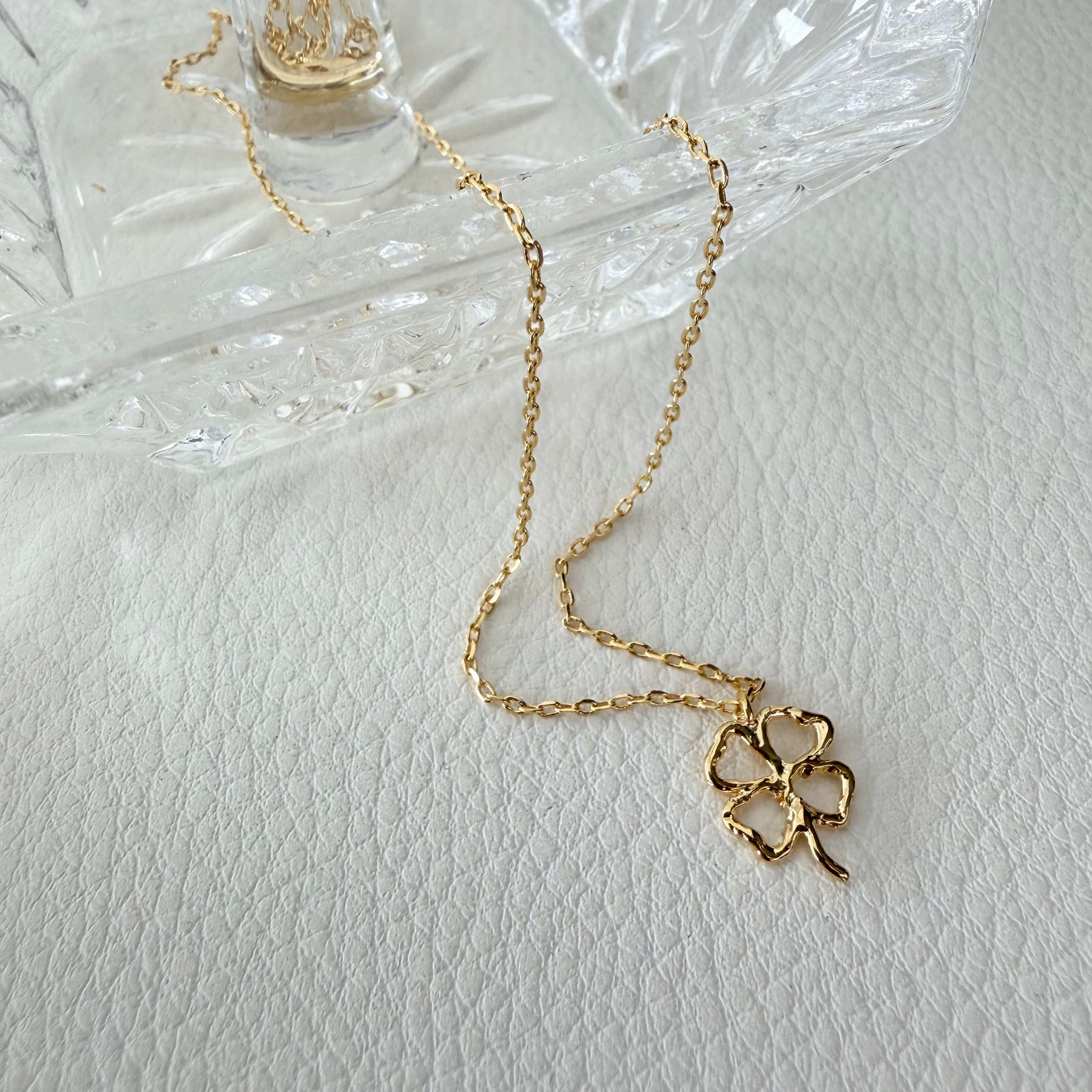 Clover / Shamrock Stencil Necklace