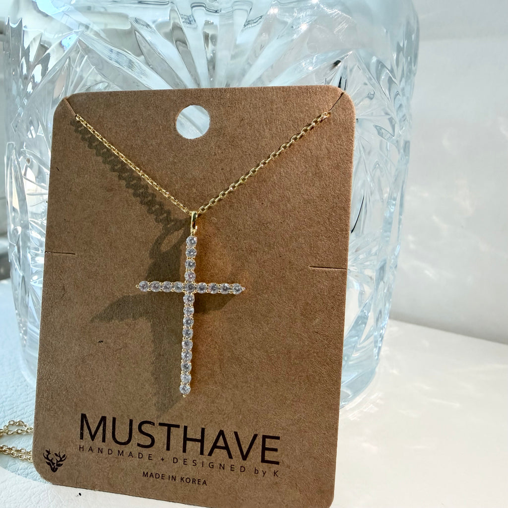 Bling Cross Necklace