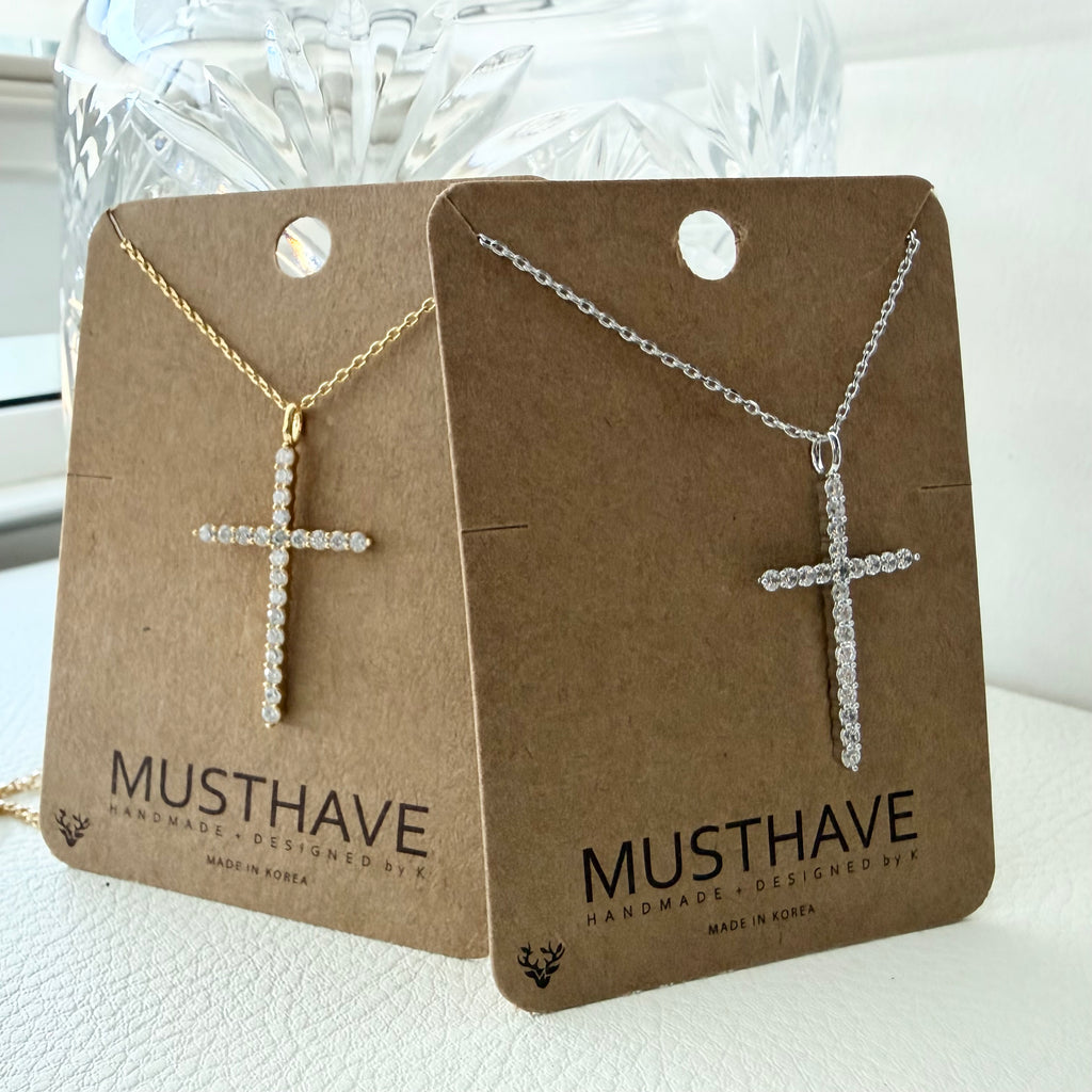 Bling Cross Necklace