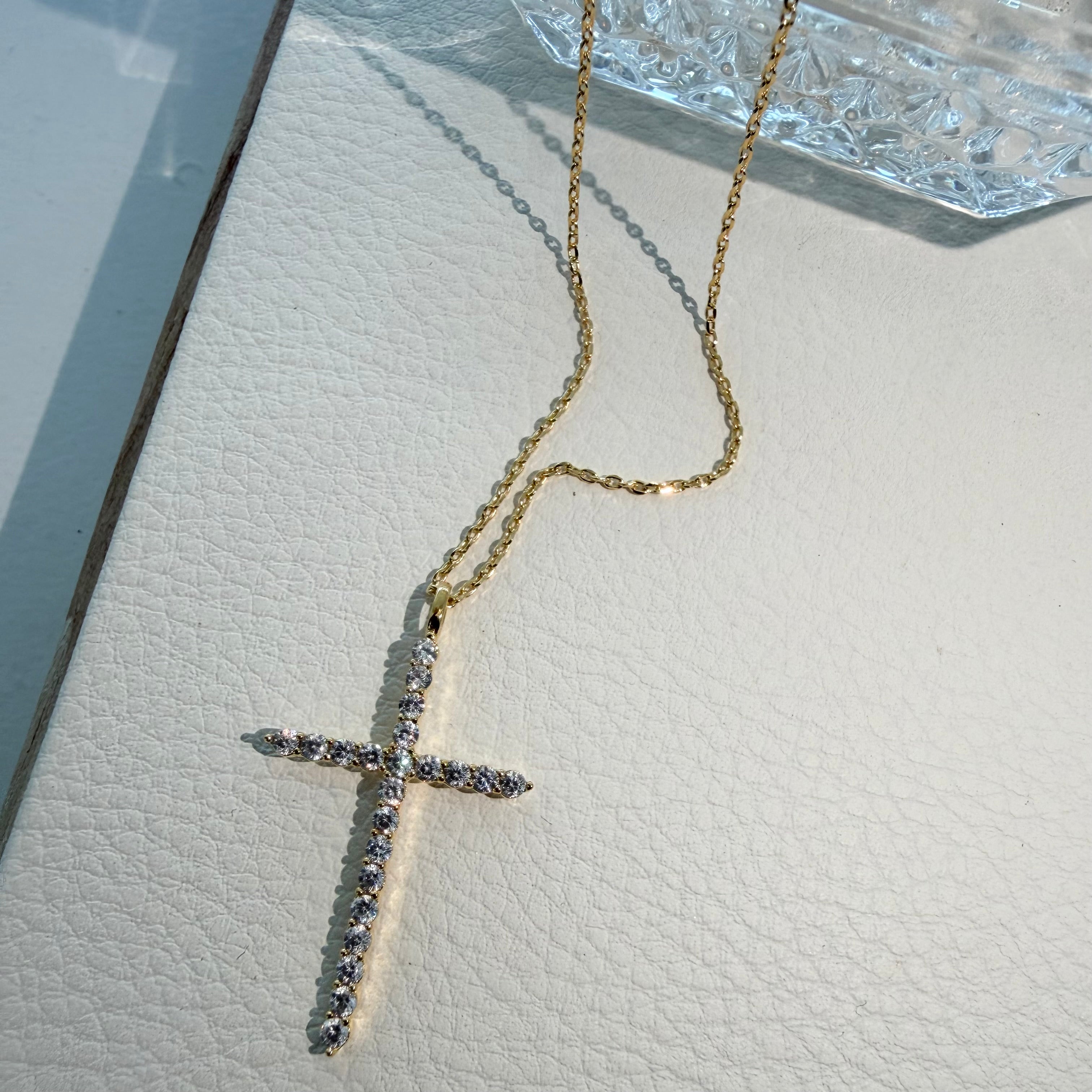 Bling Cross Necklace