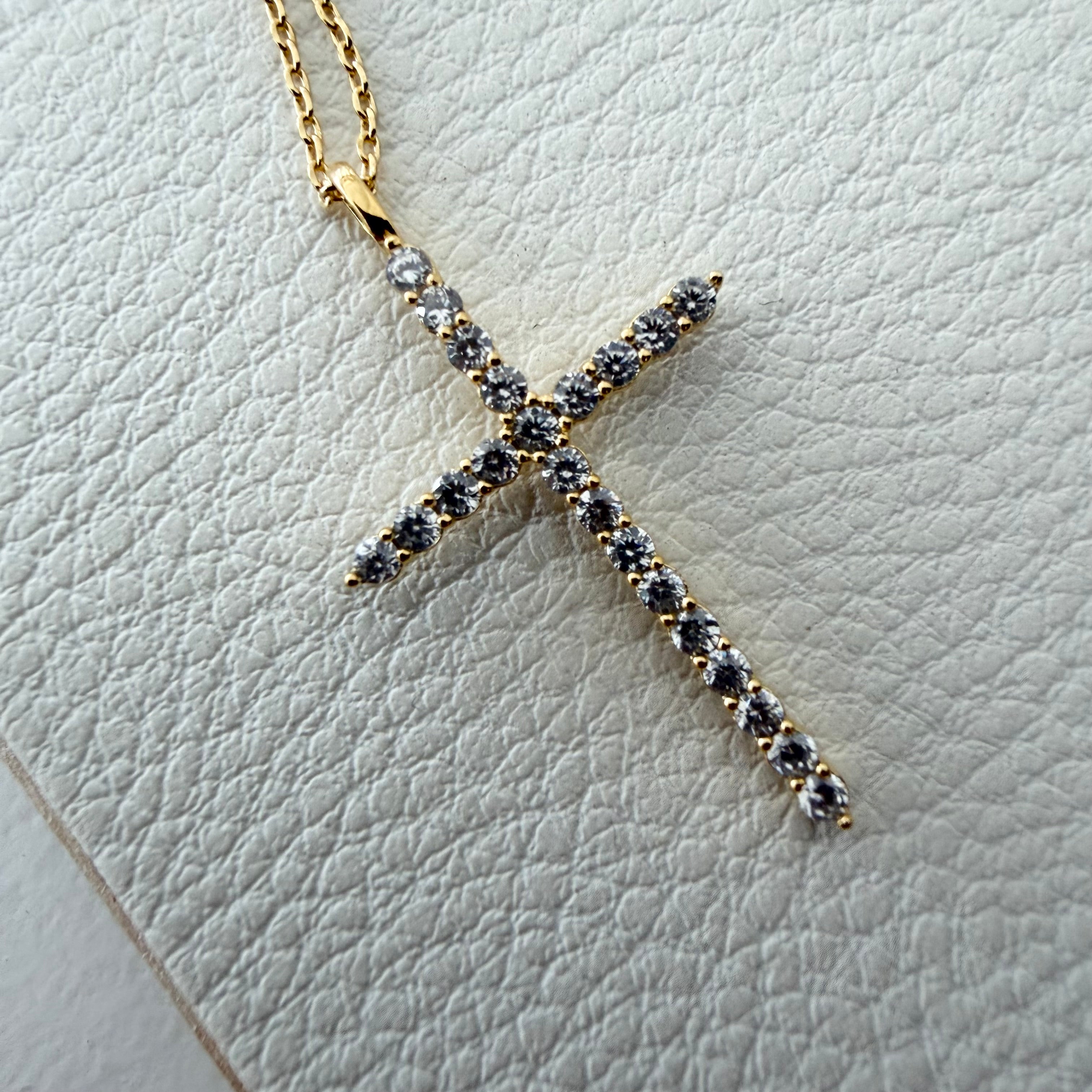 Bling Cross Necklace
