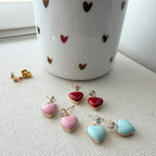 Juicy Heart Enamel Earrings