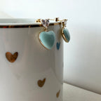 Juicy Heart Enamel Earrings