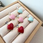 Juicy Heart Enamel Earrings
