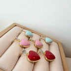 Juicy Heart Enamel Earrings