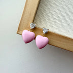 Juicy Heart Enamel Earrings