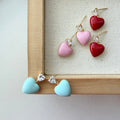Juicy Heart Enamel Earrings