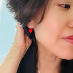 Juicy Heart Enamel Earrings