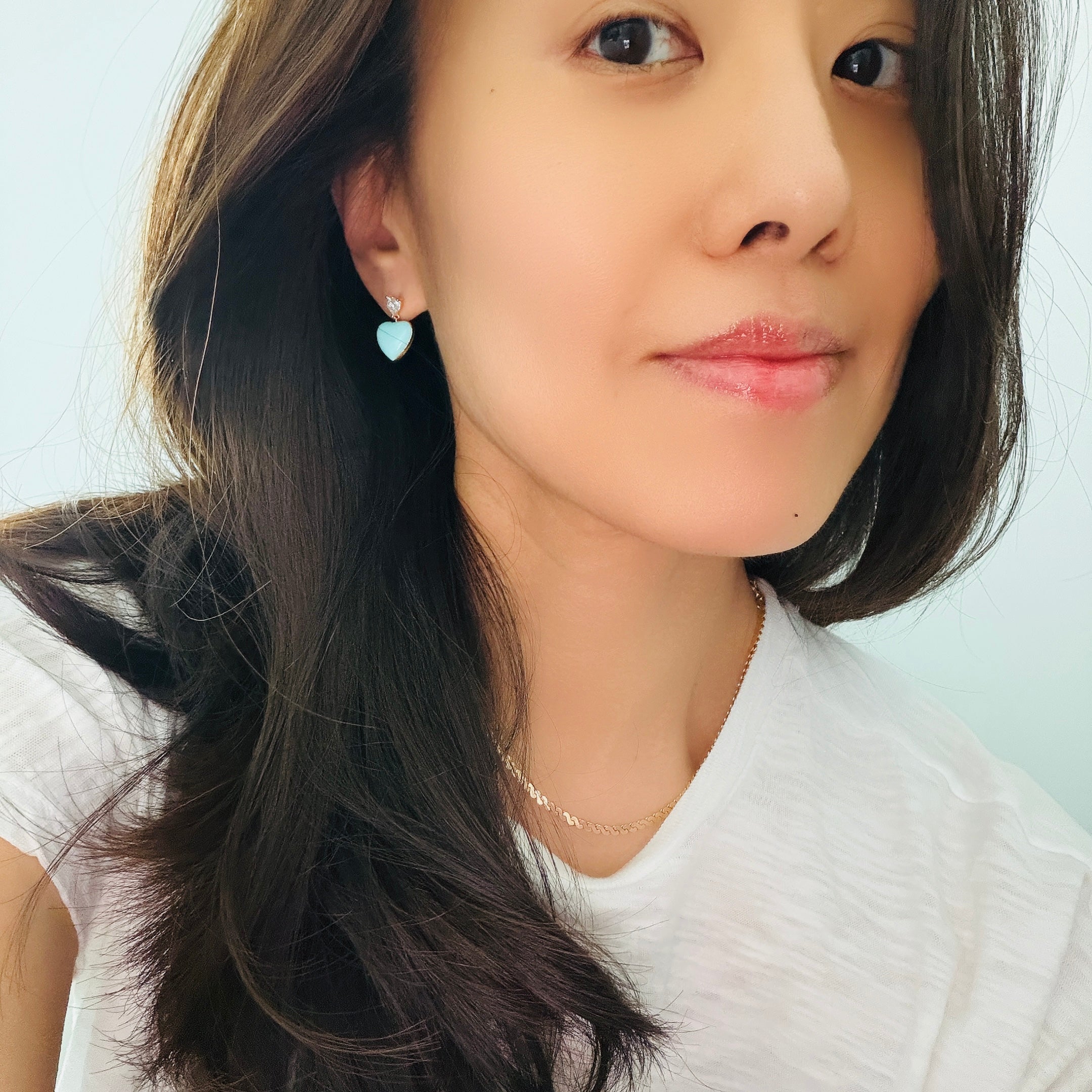 Juicy Heart Enamel Earrings