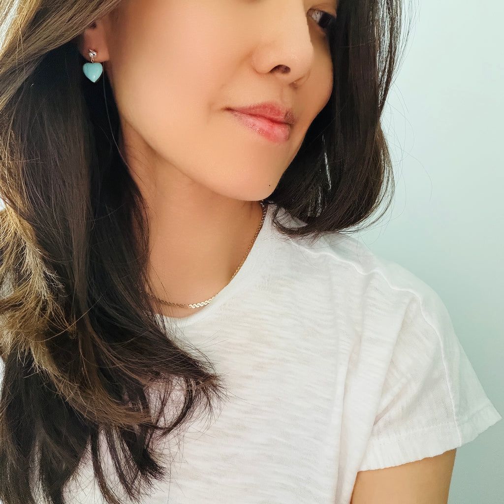 Juicy Heart Enamel Earrings