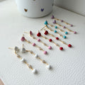Lovey Dovey Heart Enamel Earrings