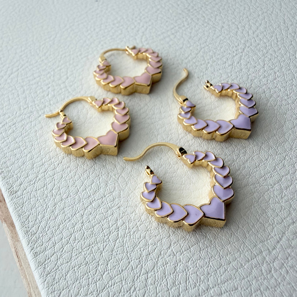 Heart Bamboo Earrings
