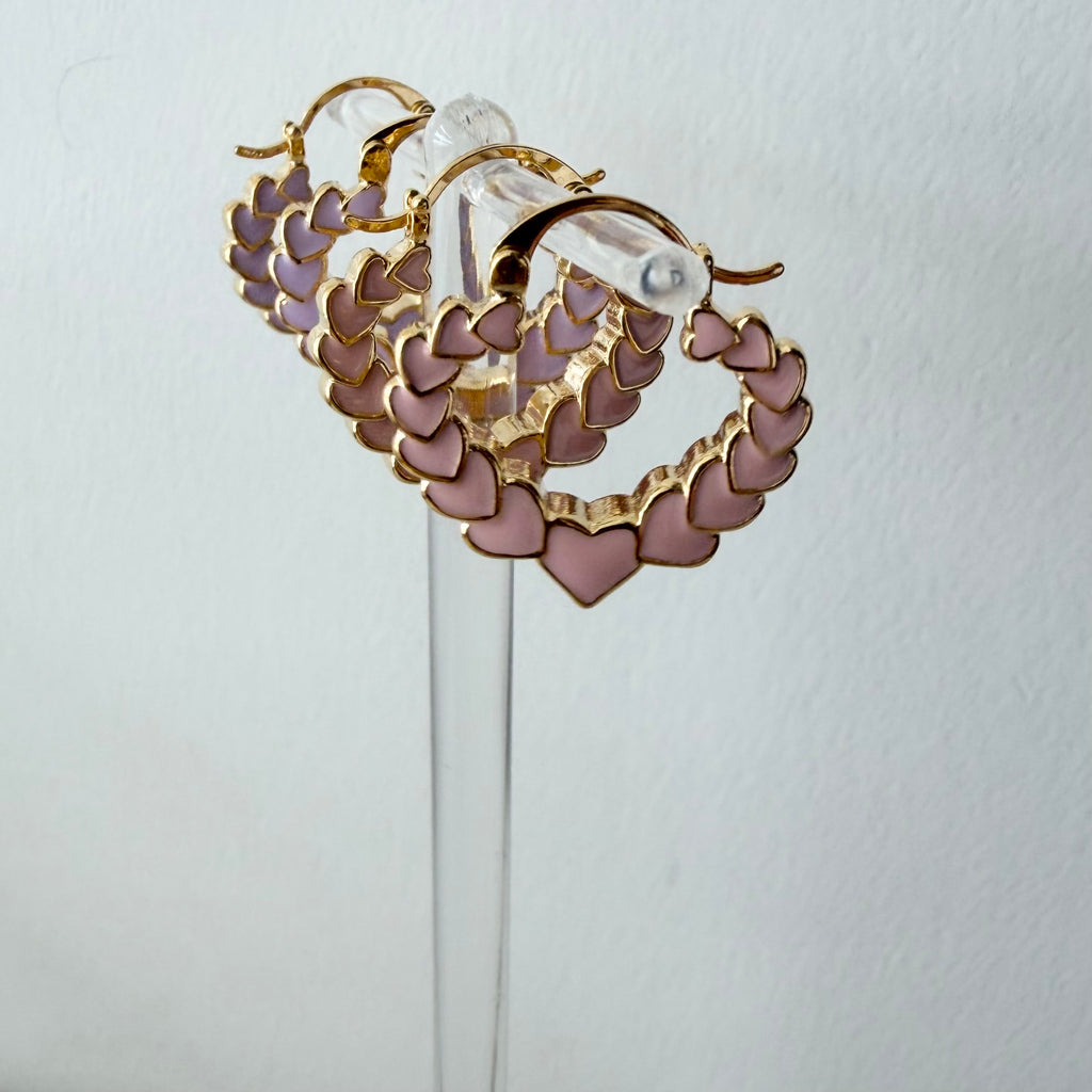 Heart Bamboo Earrings