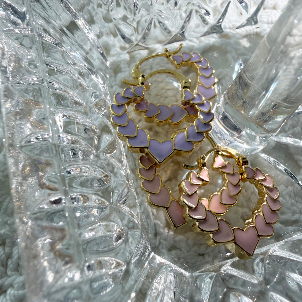 Heart Bamboo Earrings