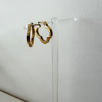 Clover Quatrefoil Hoop Earrings in Stainless Steel