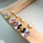 Mini Fleur Ombre Earrings