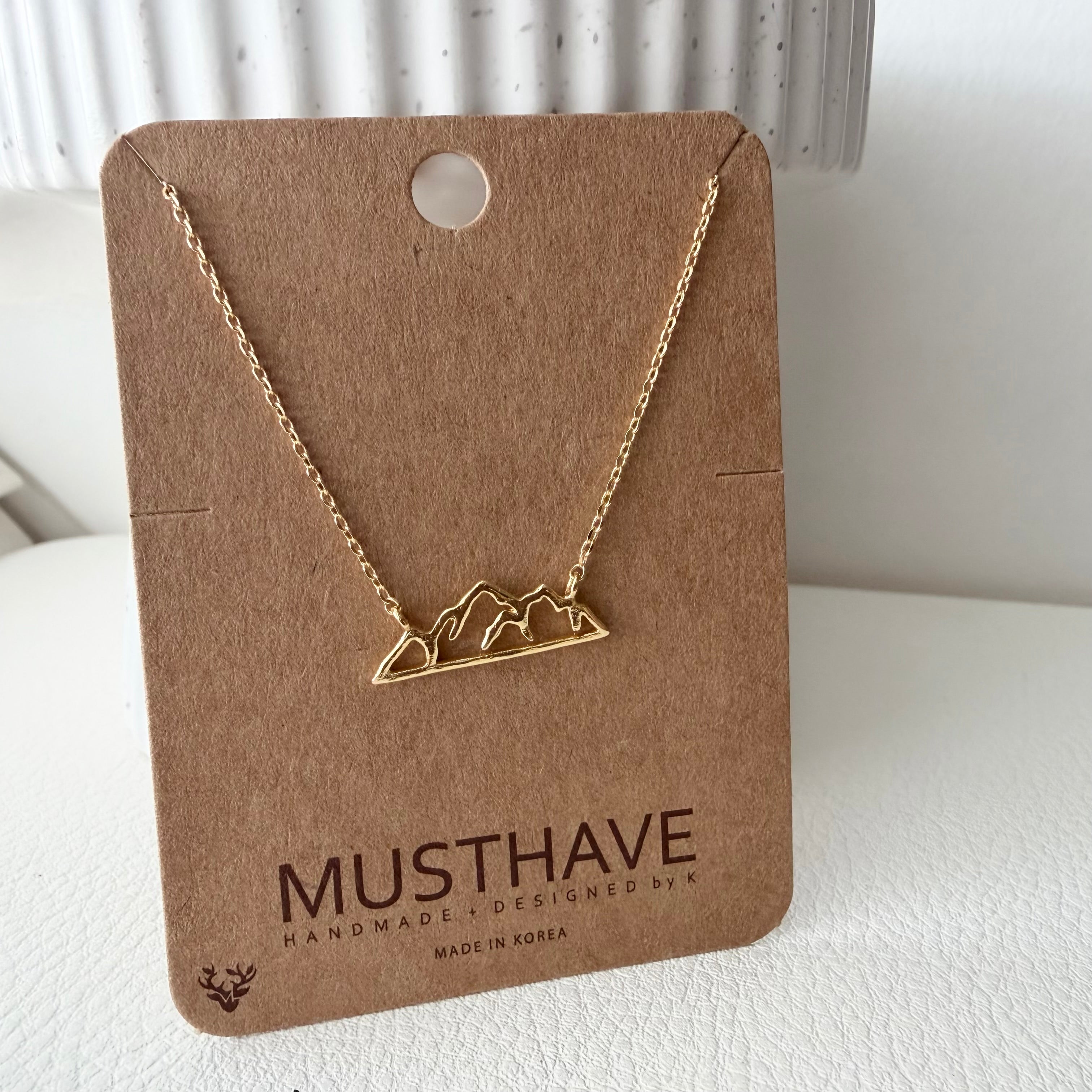 Mountain Stencil Necklace
