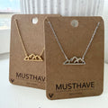Mountain Stencil Necklace