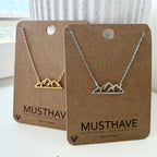 Mountain Stencil Necklace