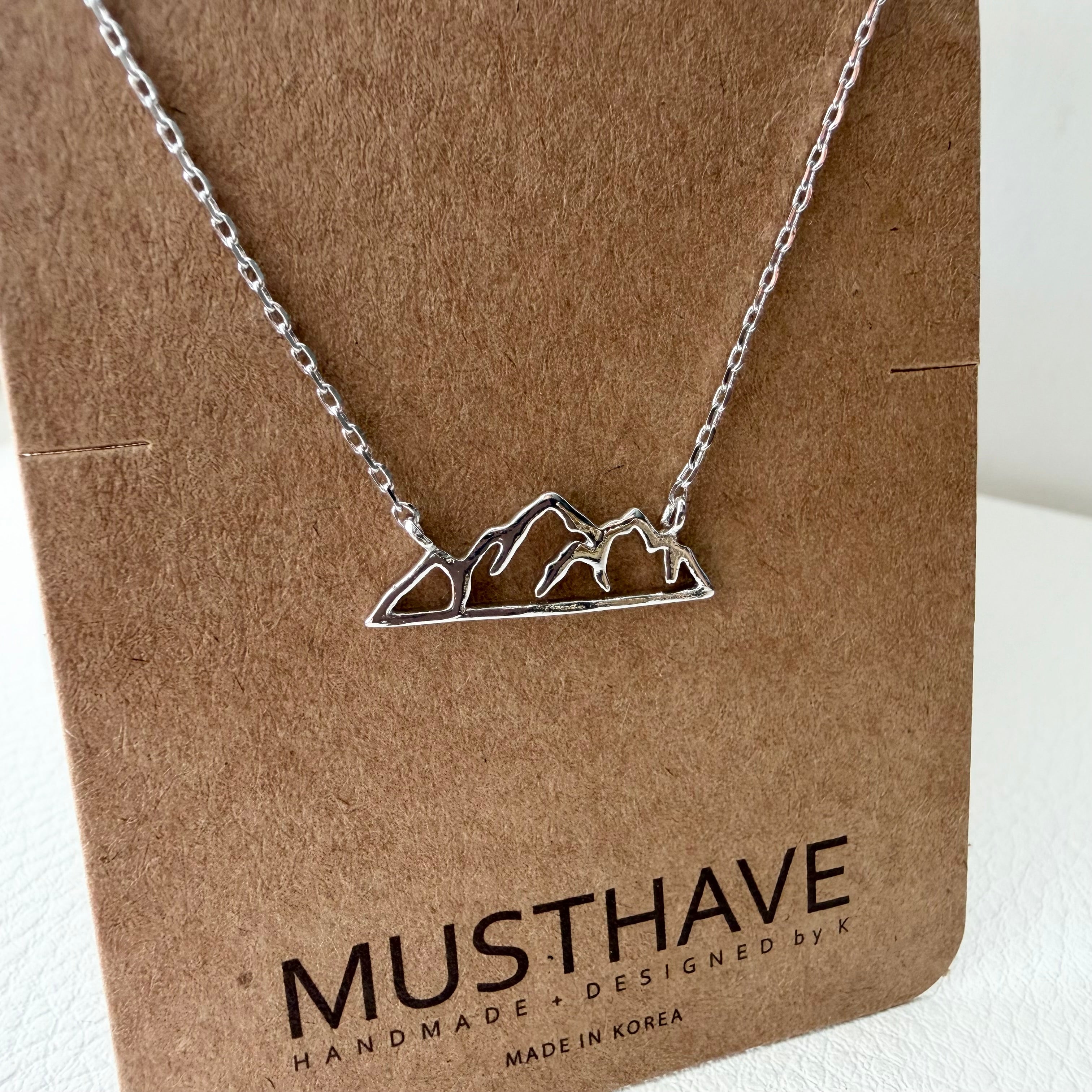 Mountain Stencil Necklace