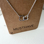 Interlocking Quatrefoil Clover Necklace