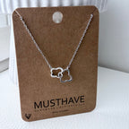 Interlocking Quatrefoil Clover Necklace